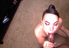 Thick Worships Massive Black Cock