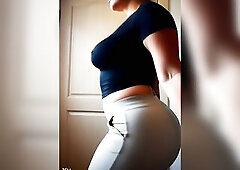 Voluptuous and fiery mother I'd like to fuck seduces u with her irresistible curves - AI generated