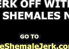 Lovely brunette shemale teases with her big butt on webcams