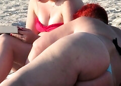 Amazing BBW beach candid