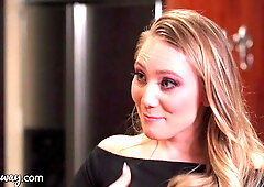 She can't let go of ex's curves craving that tender lesbian reunion love