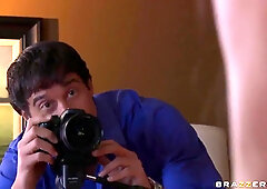 Haley Cummings had a lusty fuck session with her photographer Rocco Reed