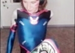 D.Va cosplay babe Nicki Fox05 pleasures herself with anal toys