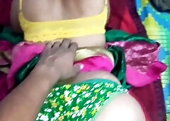 A sexy Indian bhabhi gets it on with her devar while wearing a silk saree