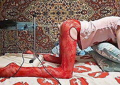 Hardcore anal machine screw in underware with a biggest sextoy makes me tremble and destroy my aperture