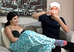 Shared Some Weed with My Roommate that got Her Horny and on Top of Me