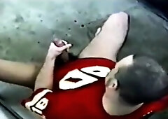 HandJob Fun Outside: Amateur Man Cums Hard!