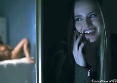 Girls Kissing Girls Midnight Erotic Scene 3 - Blonde Peeping Wifey Scarlett Sage and Tattooed Jessie Lee at SweetHeartVideo