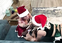 Christmas Trans Top Ria Bentley Trains Caged Sissy Elf Lola Crystals