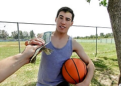 Straight amateur brunette guy Ian gets fucked deep