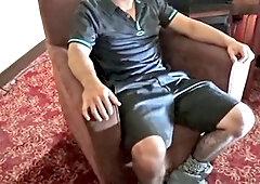 Straight dude, gay blow, big hunk