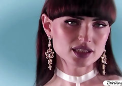 Pale Tranny Natalie Mars having a good time with black stud Sean Michaels