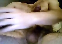 Str8 guy with juicy tight foreskin cums on cam #102