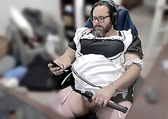 Amateur sissy, lock, sissy lingerie