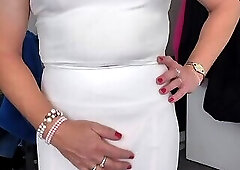 New white heels and stockings