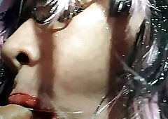 I dirty his cock with my ass and he makes me clean it with my mouth (soy travesti mexicana)