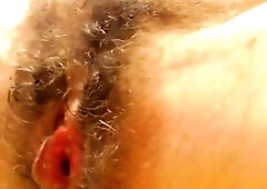 Big breasted cougar in heat fingering her hairy beaver