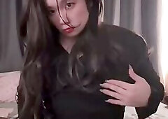 The Super Beautiful Ladyboy Ejaculates Three Times From the Milk in the Cup