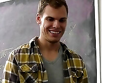 Tattooed trans teacher Nadia Love is barebacked by a student