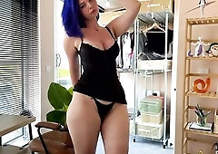 cute bitch with a large butt