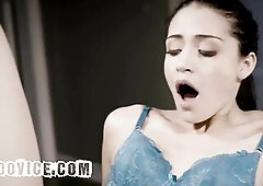 Brunette hair Playgirl Drilled by Pervy Stalker