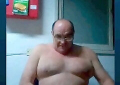 Grandpa masturbating, getting off, bear wank