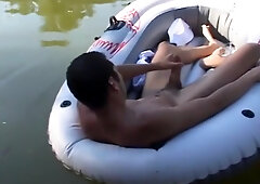 Gorgeous Stud Masturbates While Fishing