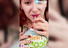 SFW Food Unboxing and 1st Try erect