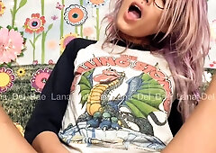 Nerdy teen fingering her starving cunt to orgasm on webcam