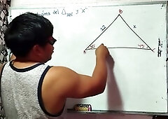 Chinese student Azaghal gets taught the ropes with internal ejaculation during class