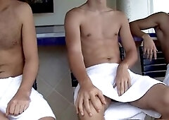 Gay male, threesome, young guy