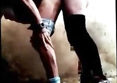 Compilation of an Hot Old Man Fucking Outside