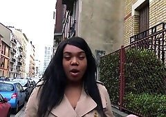 French Ebony Chubby Haneul Threesome Dp