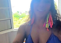 Tattooed Brazilian beauty takes two men in her ass during wild public-to-bedroom threesome