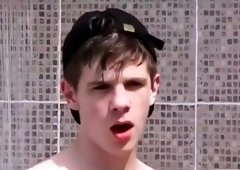 Fabulous male in horny action, public outside homo adult movie