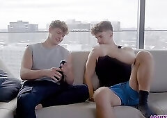 OMG! Two guys share the same fleshlight!