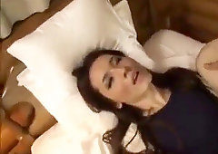 Cute chinese ladyboy gets butt Fucked and Cums on Herself