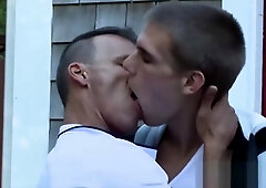 Twink seduces older gay Step dad to fuck his ass