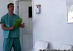 Aaron gets his nice college cock examined 1