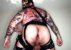 Dads dick, stroke, close up