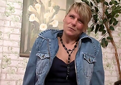 Milf With Shaved Pussy Enjoys Alone While Being Filmed - 2