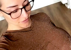 Awesome Teen With Big Boobs Dildo Masturbation