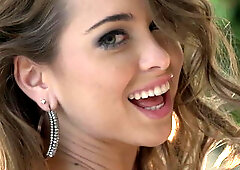 Skinny long-haired girls posing and making out