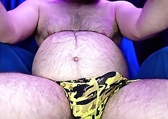 Hairy gay men, cam, uncut cum