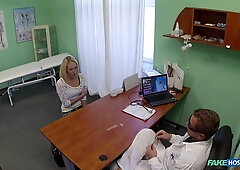 Beautiful Squirting Blonde Migraine Cured By My Cock - Perky Tits Blonde Babe in Reality Hospital Sex