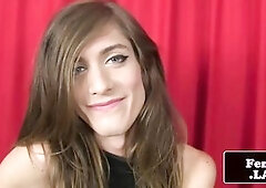 Slim Underware Fembois Solo Jerking Dong