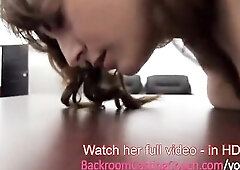 19 year old broke Mexican girl has a fiance who doesn't know she sucks and fucks a stranger for a chance at a job that doesn't exist. Ambush