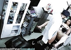 Very lewd gynecologist breaks his patient's booty and cums inside him