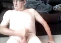 granddad jizm on webcam