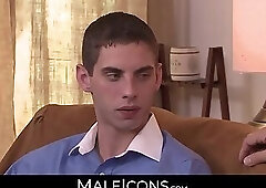 Old and teen gay lovers' intimate passionate anal sex encounter